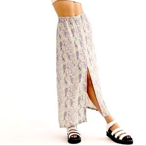 Snakeskin skirt (purple and green)